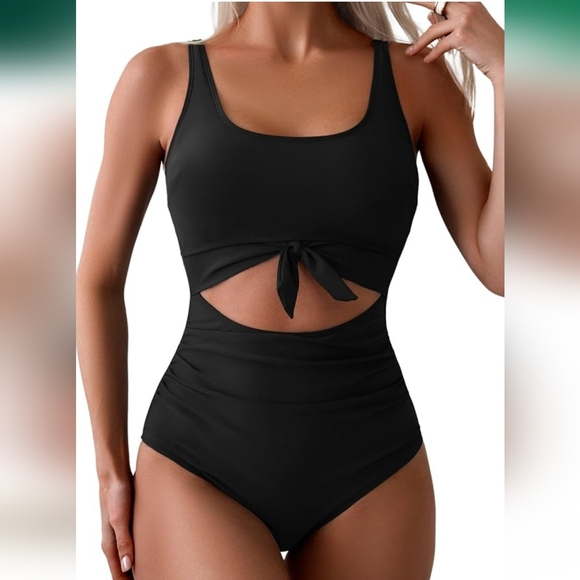Eomenie Other - Cut Out One Piece Tummy Control Swimsuit